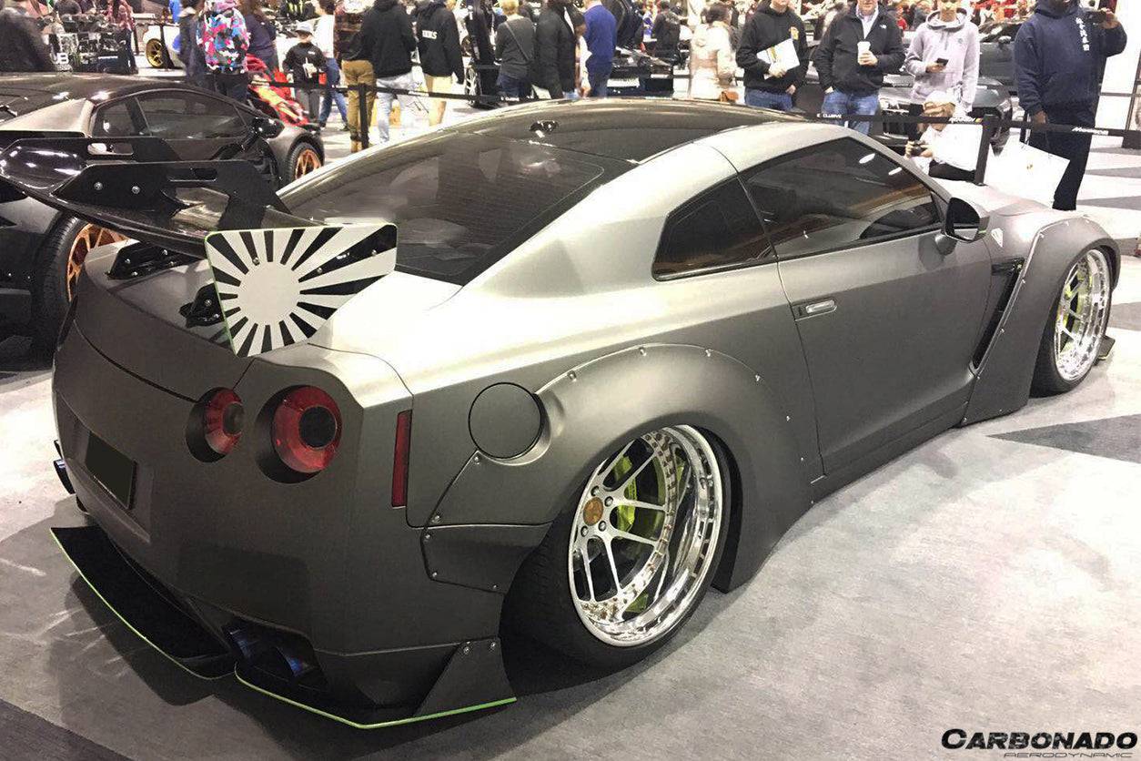 Carbonado 2008-2016 Nissan GTR R35 CBA DBA DE Style Wide Fender Flares