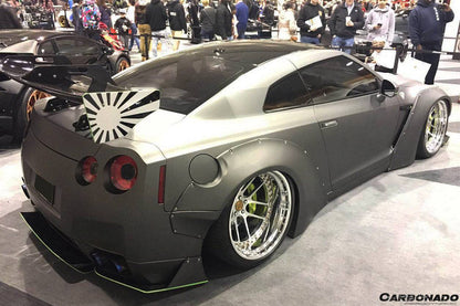Carbonado 2008-2016 Nissan GTR R35 CBA DBA DE Style Wide Fender Flares