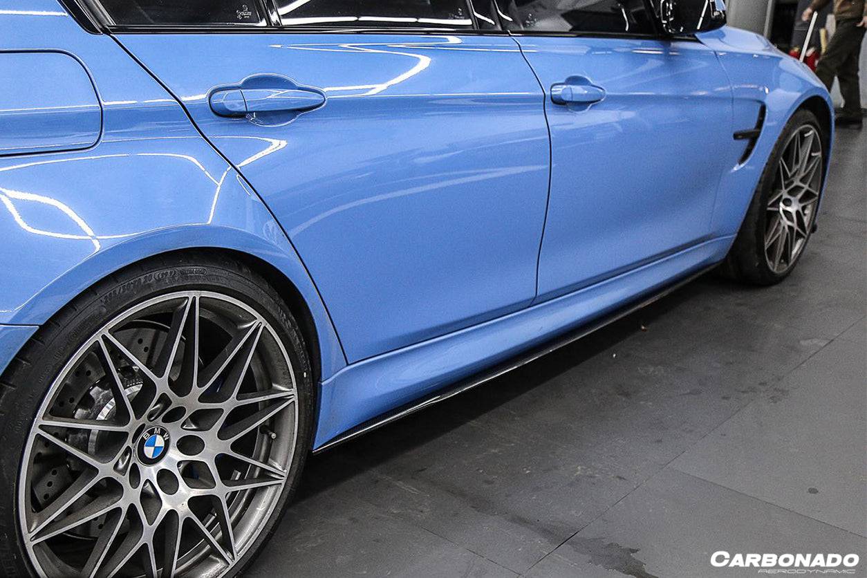 Carbonado MP Style Carbon Fiber Side Skirts Under Board | 2014-2020 BMW M4/M3