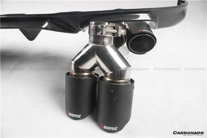 Carbonado 2015-2020 Lexus GS & GSF AM Style Carbon Fiber Rear Lip With exhaust tips