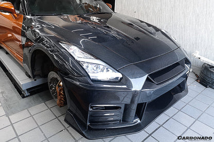 Carbonado 2017-2021 Nissan GTR R35 CBA & DBA & EBA TS Style Carbon Fiber Hood