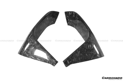 Tapas delanteras de fibra de carbono estilo MP para BMW M3 F80 M4 F82 2014-2020 Carbonado