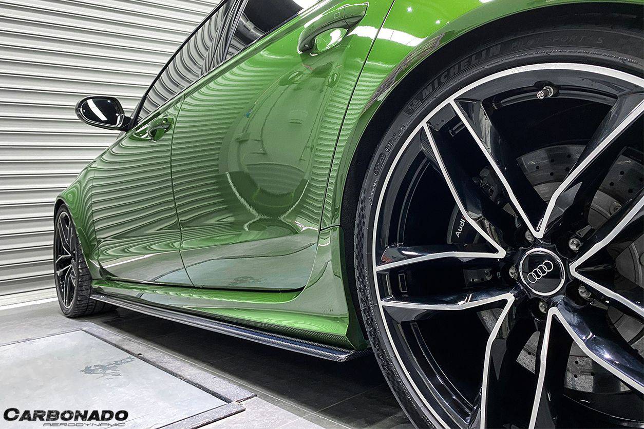 Carbonado 2013-2018 Audi RS6 Avant MN Style Carbon Fiber Side Skirts