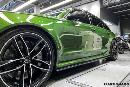 Carbonado 2013-2018 Audi RS6 Avant MN Style Carbon Fiber Side Skirts