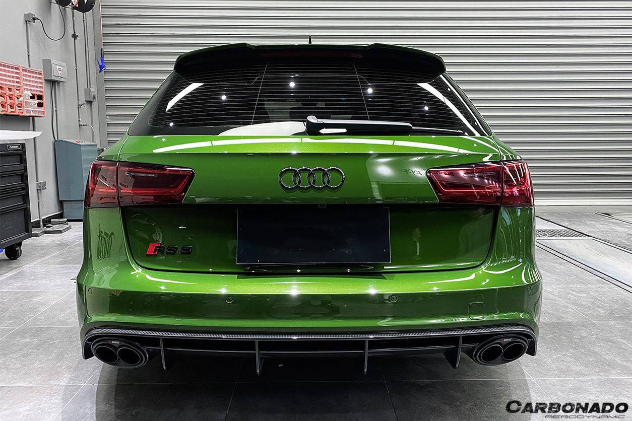 Divisor de tapa trasera de fibra de carbono estilo MN para Audi RS6 Avant Carbonado 2013-2018