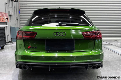 Divisor de tapa trasera de fibra de carbono estilo MN para Audi RS6 Avant Carbonado 2013-2018
