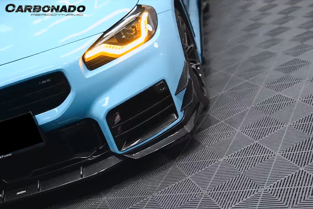 Carbonado AD Style Dry Carbon Fiber Front Splitter Lip | 2021-2024 BMW M2 G87