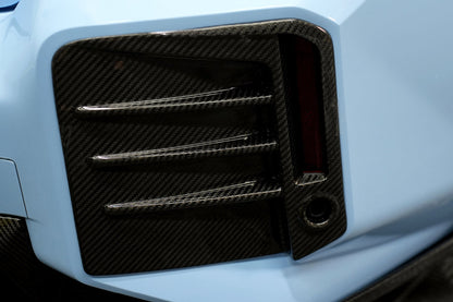 Carbonado 2021-2024 BMW M2 G87 AD Style Dry Carbon FIber Rear Bumper Canards