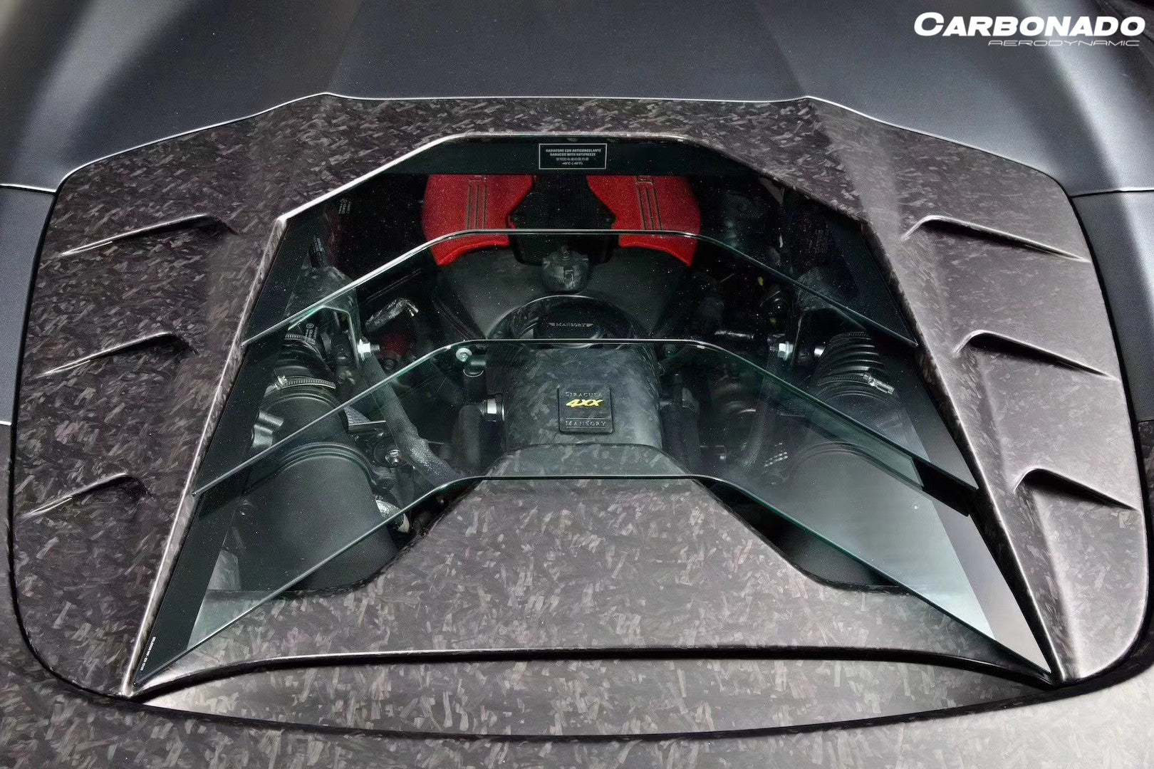 Carbonado 2015-2019 Ferrari 488 Spider MSY Style Carbon Fiber Engine Hood