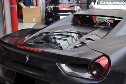 Carbonado 2015-2019 Ferrari 488 Spider MSY Style Carbon Fiber Engine Hood