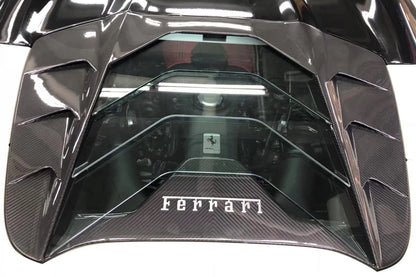 Carbonado 2015-2019 Ferrari 488 Spider MSY Style Carbon Fiber Engine Hood