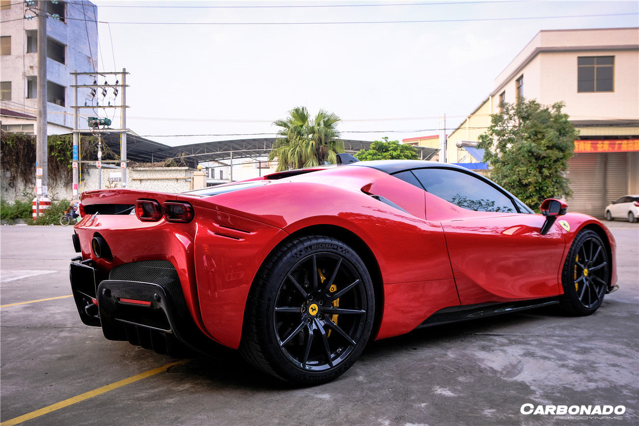 Carbonado OE Style Autoclave Carbon Fiber Rear Diffuser | 2020-UP Ferrari SF90 Stradale