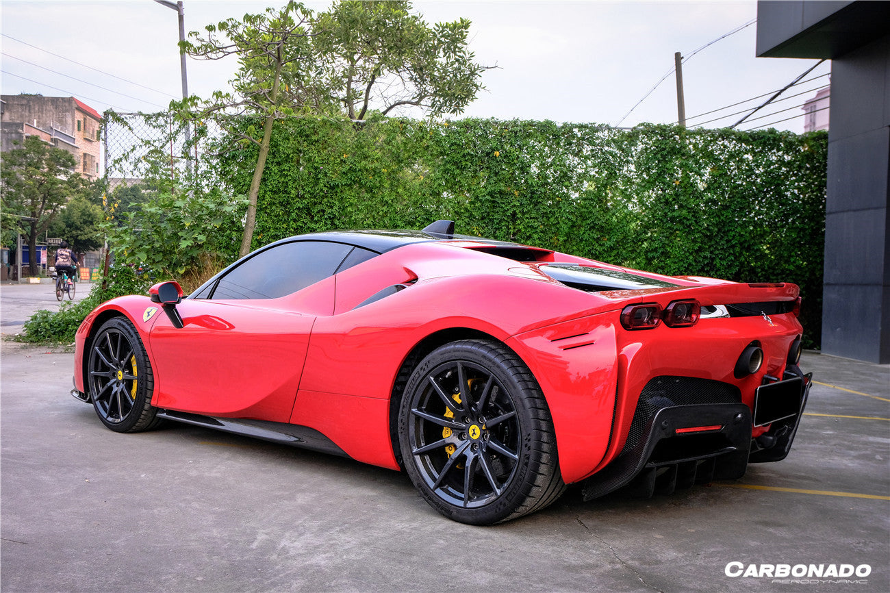 Carbonado OE Style Autoclave Carbon Fiber Rear Diffuser | 2020-UP Ferrari SF90 Stradale