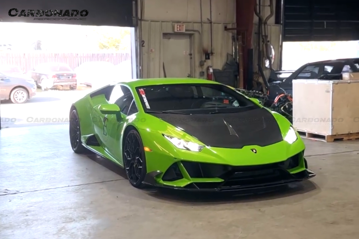 Carbonado 2015-2025 Lamborghini Huracan LP610  LP580  Evo  Tecnica CADO Style Carbon Fiber Hood