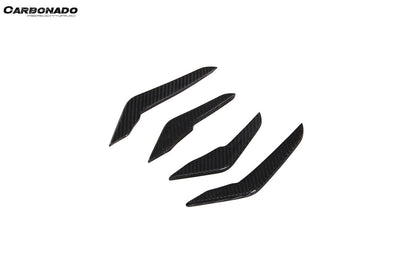 Canards delanteros de fibra de carbono seca estilo AD para Audi RS3 8Y.0 Sedán y Sportback Carbonado 2021-2024
