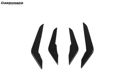Canards delanteros de fibra de carbono seca estilo AD para Audi RS3 8Y.0 Sedán y Sportback Carbonado 2021-2024
