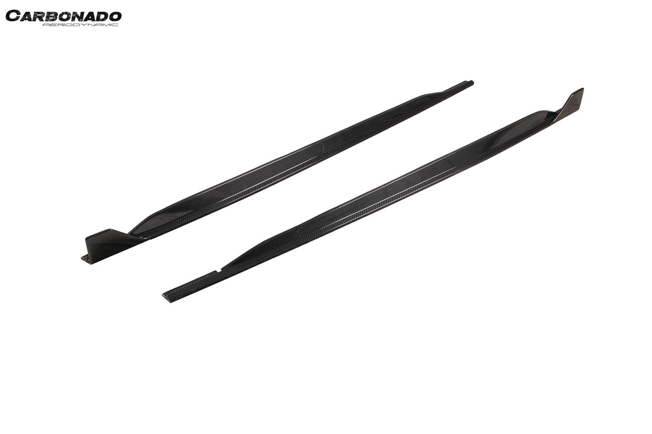 Carbonado 2021-2024 Audi RS3 8Y.0 Sportback AD Style Dry Carbon Fiber Side Skirts