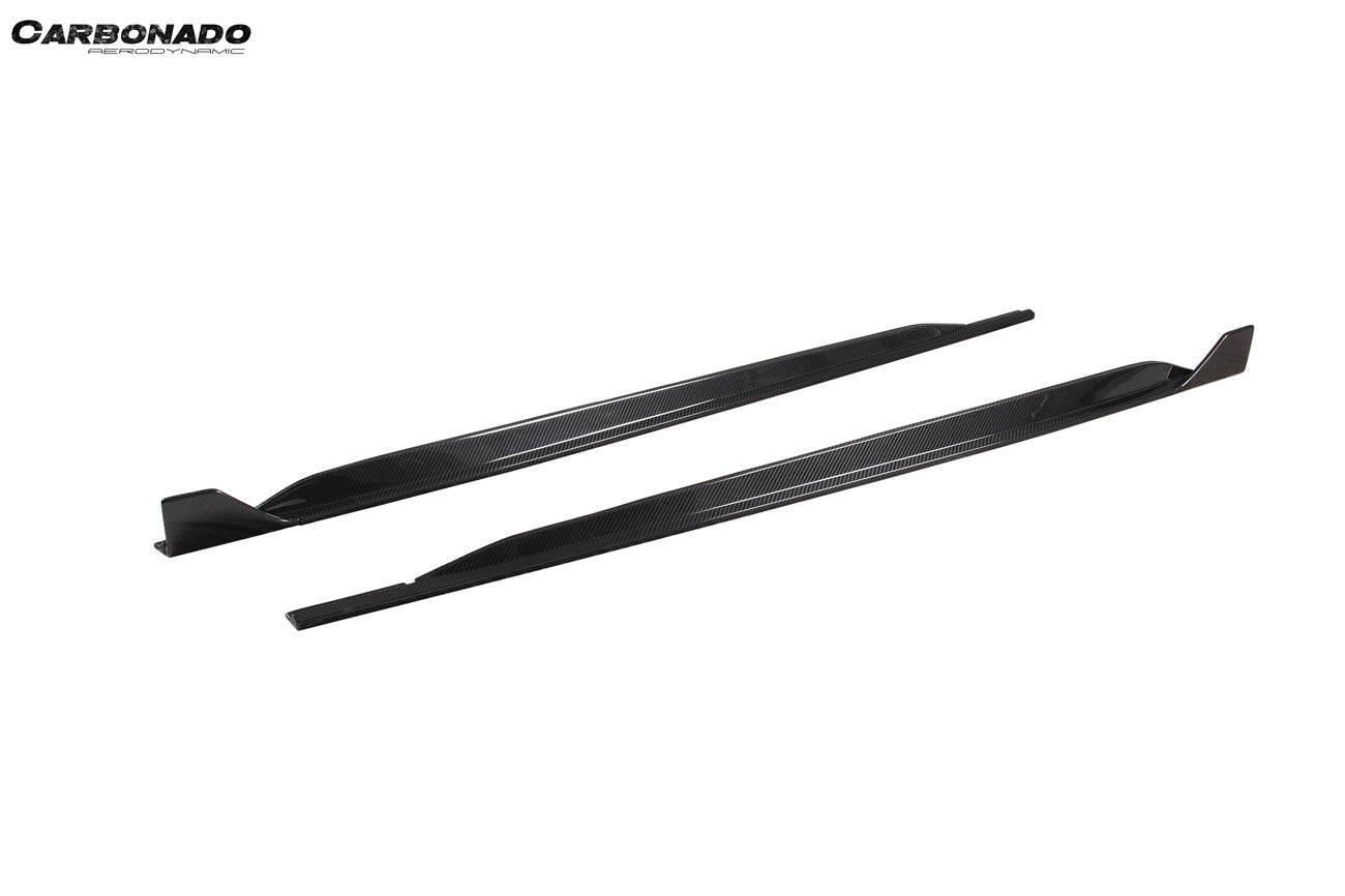 Carbonado 2021-2024 Audi RS3 8Y.0 Sportback AD Style Dry Carbon Fiber Side Skirts