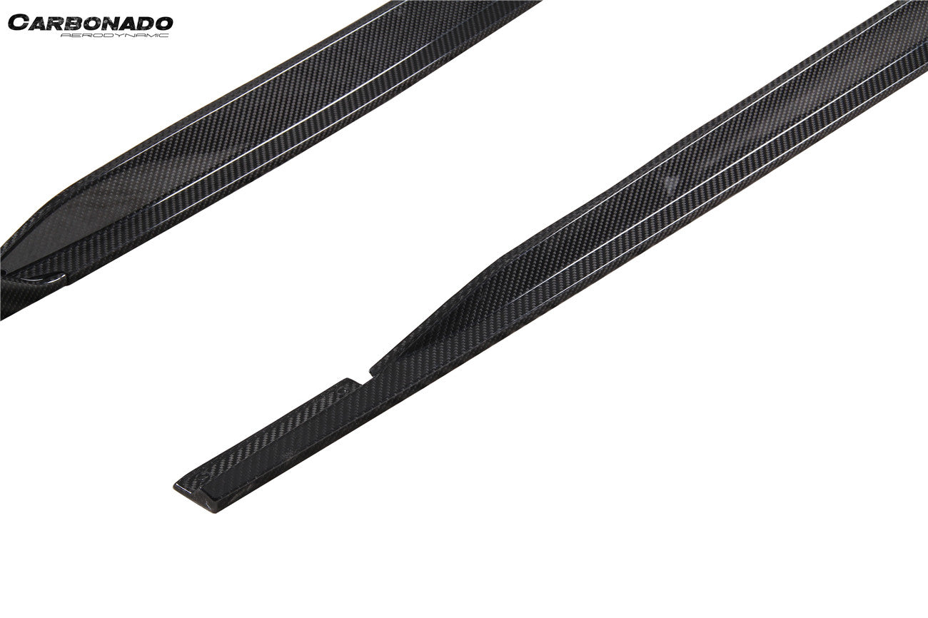 Carbonado 2021-2024 Audi RS3 8Y.0 Sportback AD Style Dry Carbon Fiber Side Skirts