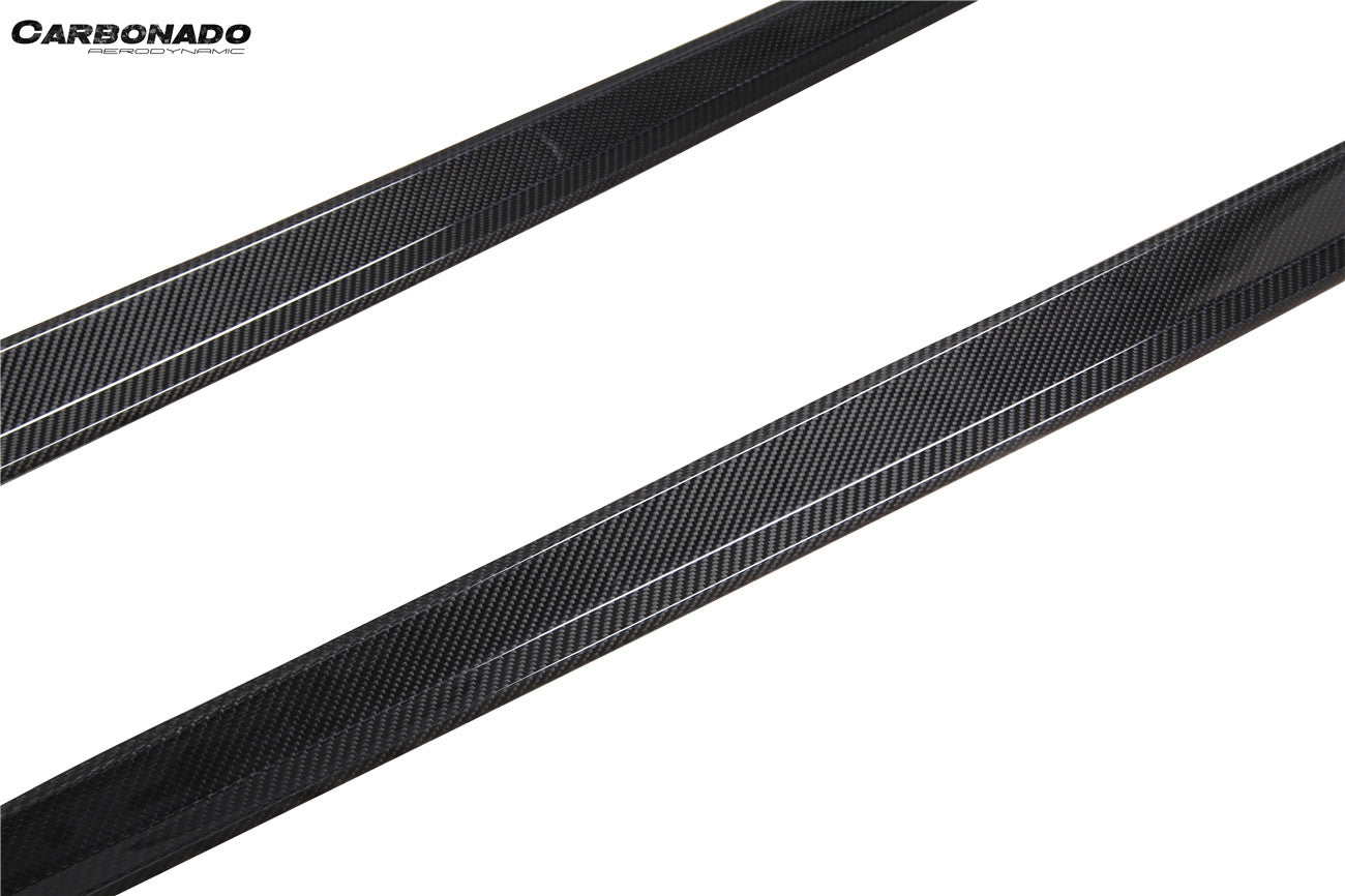 Carbonado 2021-2024 Audi RS3 8Y.0 Sportback AD Style Dry Carbon Fiber Side Skirts