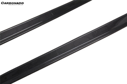 Carbonado 2021-2024 Audi RS3 8Y.0 Sportback AD Style Dry Carbon Fiber Side Skirts