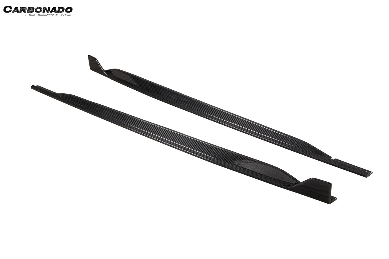 Carbonado 2021-2024 Audi RS3 8Y.0 Sportback AD Style Dry Carbon Fiber Side Skirts