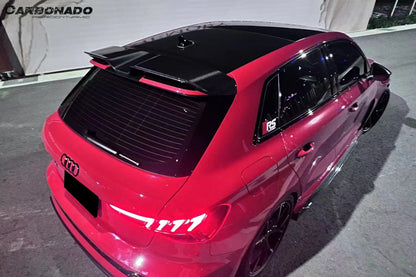 Carbonado 2021-2024 Audi RS3 8Y.0 Sportback AD Style Dry Carbon Fiber Roof Spoiler
