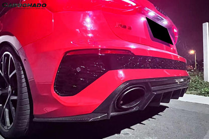 Carbonado 2021-2024 Audi RS3 8Y.0 Sportback AD Style Dry Carbon Fiber Rear Diffuser lip