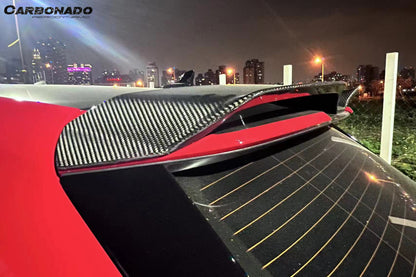 Carbonado 2021-2024 Audi RS3 8Y.0 Sportback AD Style Dry Carbon Fiber Roof Spoiler