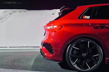 Carbonado 2021-2024 Audi RS3 8Y.0 Sportback AD Style Dry Carbon Fiber Rear Diffuser lip