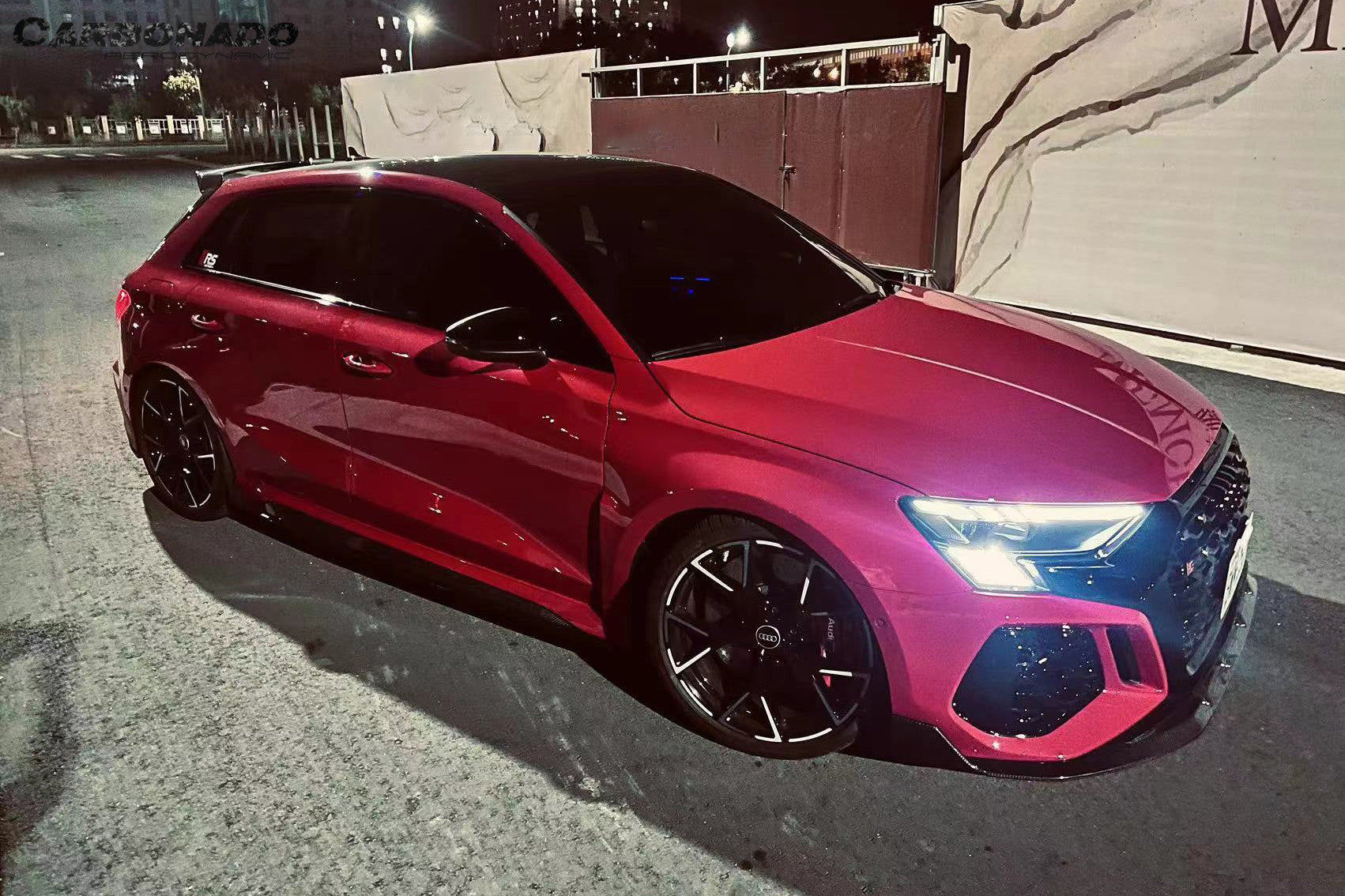 Carbonado 2021-2024 Audi RS3 8Y.0 Sedan And Sportback AD Style Dry Carbon Fiber Front Lip