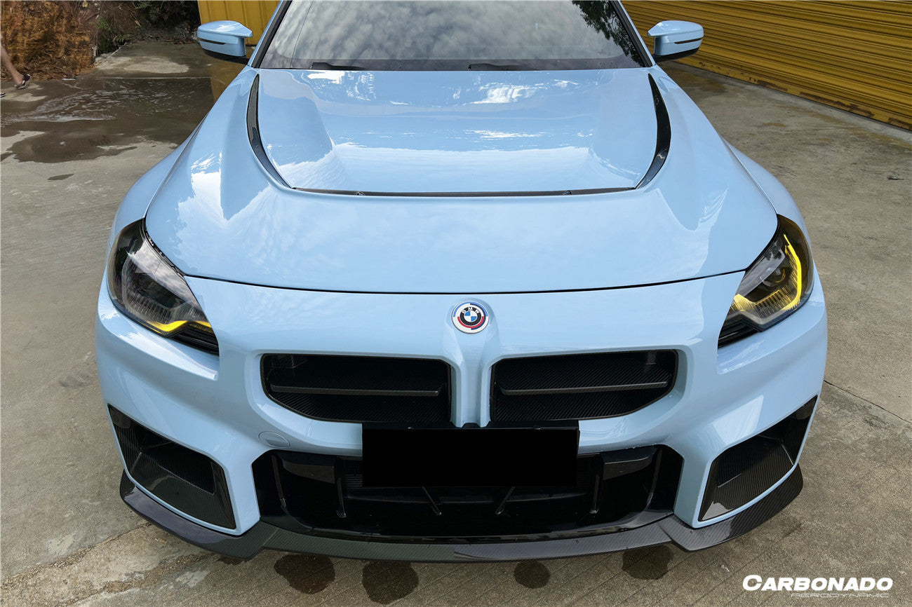 Parrilla inferior de fibra de carbono seca estilo OD-AP para BMW M2 G87 2021-2024 Carbonado