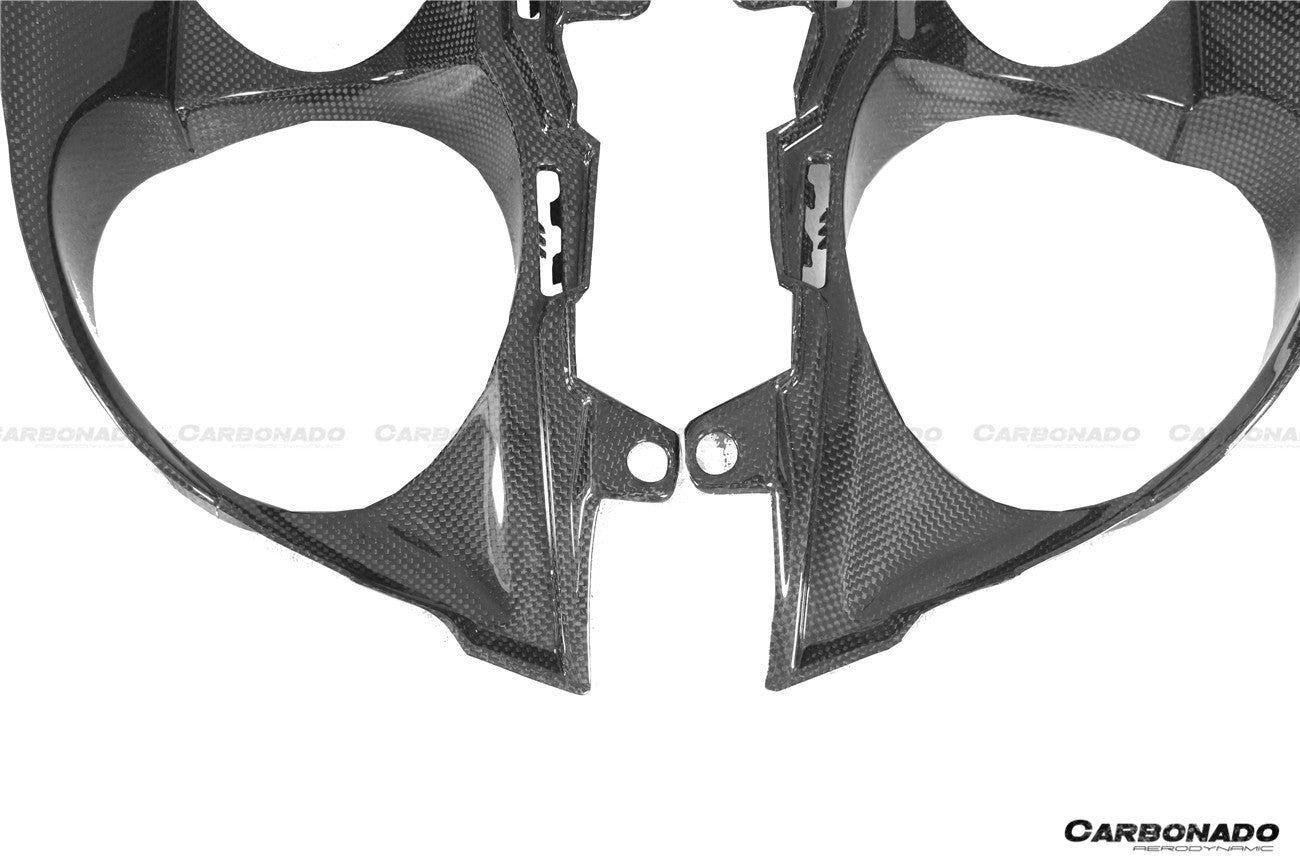 Carbonado 2017-2026 Ferrari 812 Superfast OEM Style Dry Carbon Fiber Tail Lights Surround Satellites