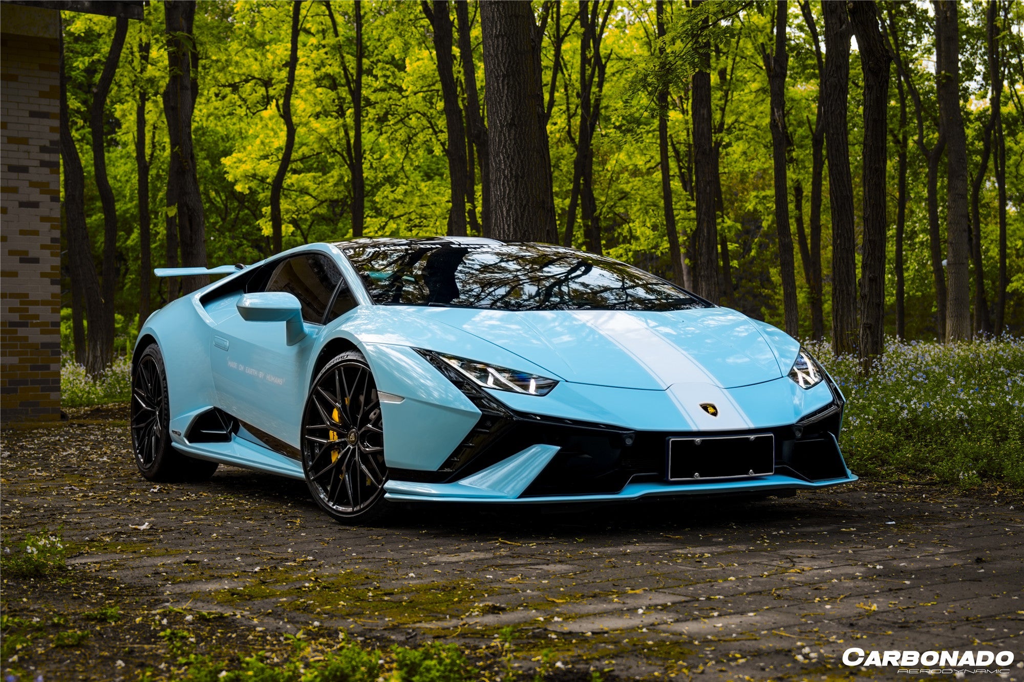 Carbonado 2015-2025 Lamborghini Huracan LP610   LP580   Evo Tecnica Style Front Bumper
