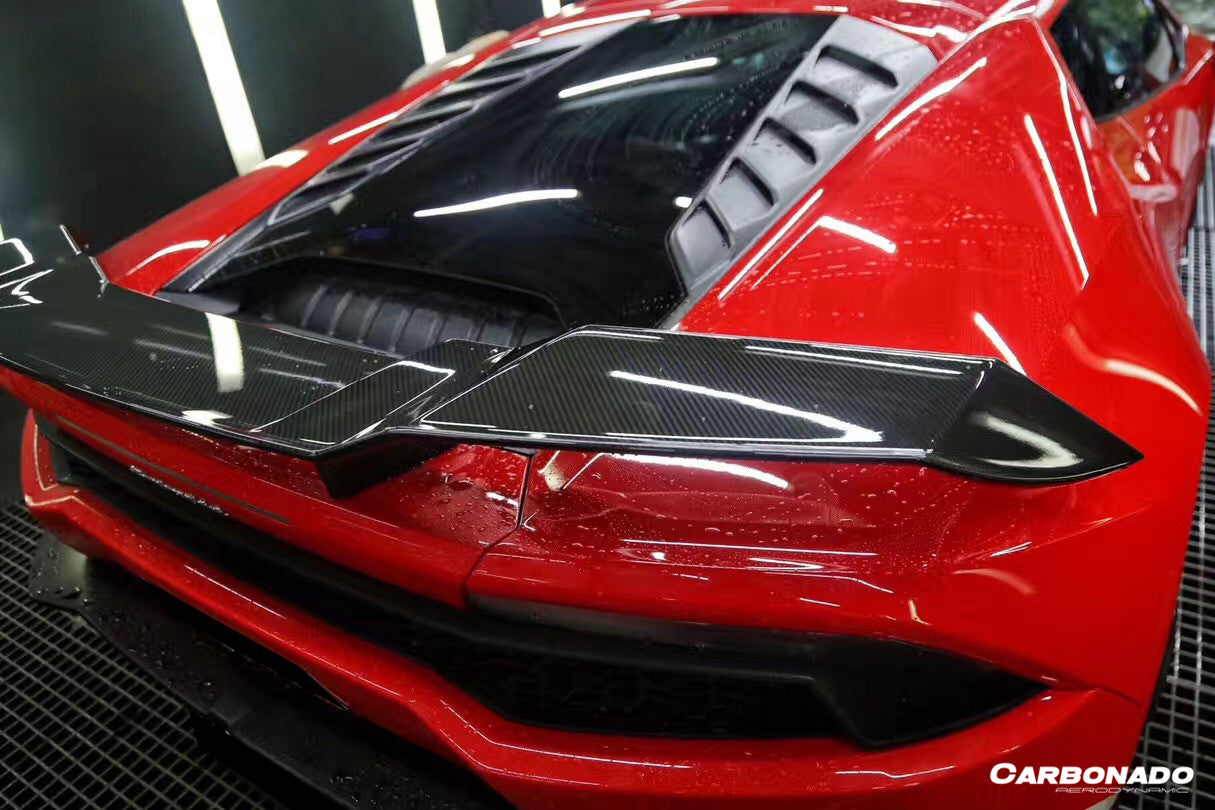 Carbonado 2015-2025 Lamborghini Huracan LP610   LP580   Evo   Tecnica MSY Style Carbon Fiber Trunk Spoiler Wing