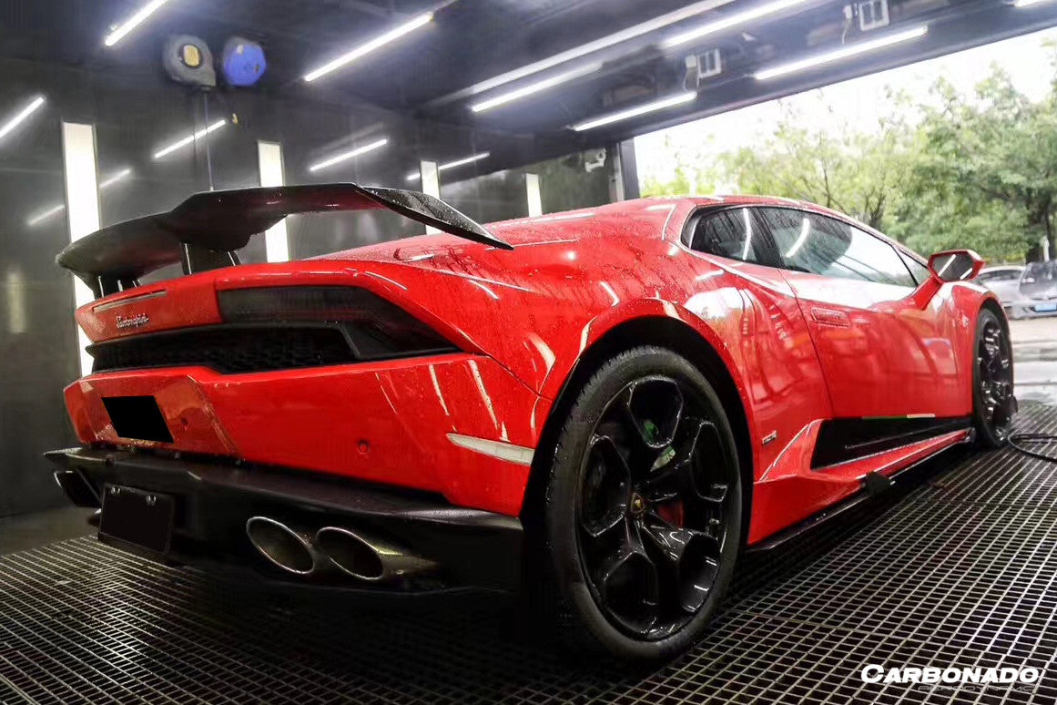 Carbonado 2015-2025 Lamborghini Huracan LP610   LP580   Evo   Tecnica MSY Style Carbon Fiber Trunk Spoiler Wing