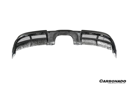 Carbonado 2017-2025 Porsche 718 Cayman Boxster GT4 Style Dry Carbon Fiber Middle Exhaust Rear Diffuser Lip