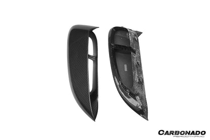 Carbonado 2017-2025 Porsche 718 Cayman Boxster GT4 Style Dry Carbon Fiber Quarter Panel Side Scoops