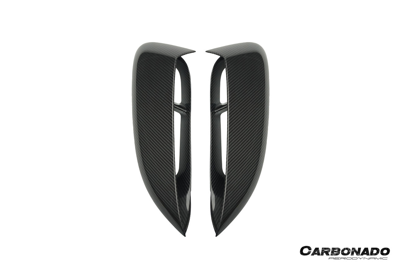 Carbonado 2017-2025 Porsche 718 Cayman Boxster GT4 Style Dry Carbon Fiber Quarter Panel Side Scoops
