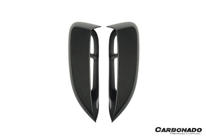 Carbonado 2017-2025 Porsche 718 Cayman Boxster GT4 Style Dry Carbon Fiber Quarter Panel Side Scoops