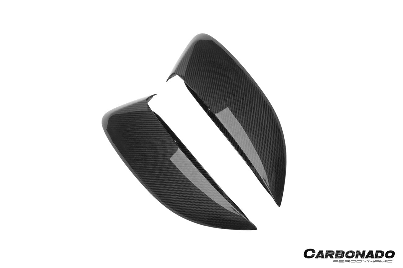 Carbonado 2017-2025 Porsche 718 Cayman Boxster GT4 Style Dry Carbon Fiber Quarter Panel Side Scoops