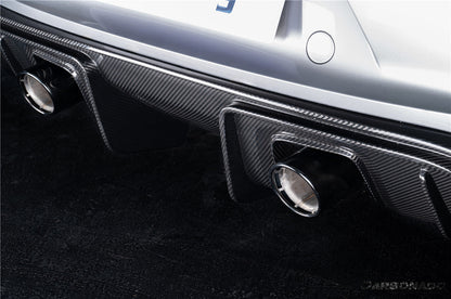 Carbonado 2017-2025 Porsche 718 Cayman Boxster GT4 Style Dry Carbon Fiber Rear Diffuser Lip