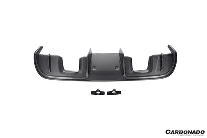 Carbonado 2017-2025 Porsche 718 Cayman Boxster GT4 Style Dry Carbon Fiber Rear Diffuser Lip