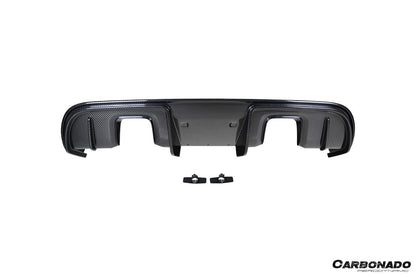 Carbonado 2017-2025 Porsche 718 Cayman Boxster GT4 Style Dry Carbon Fiber Rear Diffuser Lip