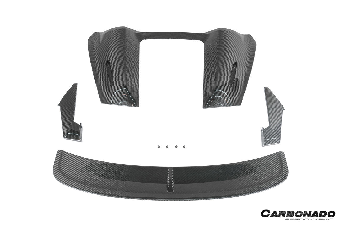Carbonado 2012-2025 Porsche 718 981 Boxster HU Style Dry Carbon Fiber Hump Spoiler Wing