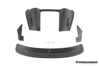 Carbonado 2012-2025 Porsche 718 981 Boxster HU Style Dry Carbon Fiber Hump Spoiler Wing