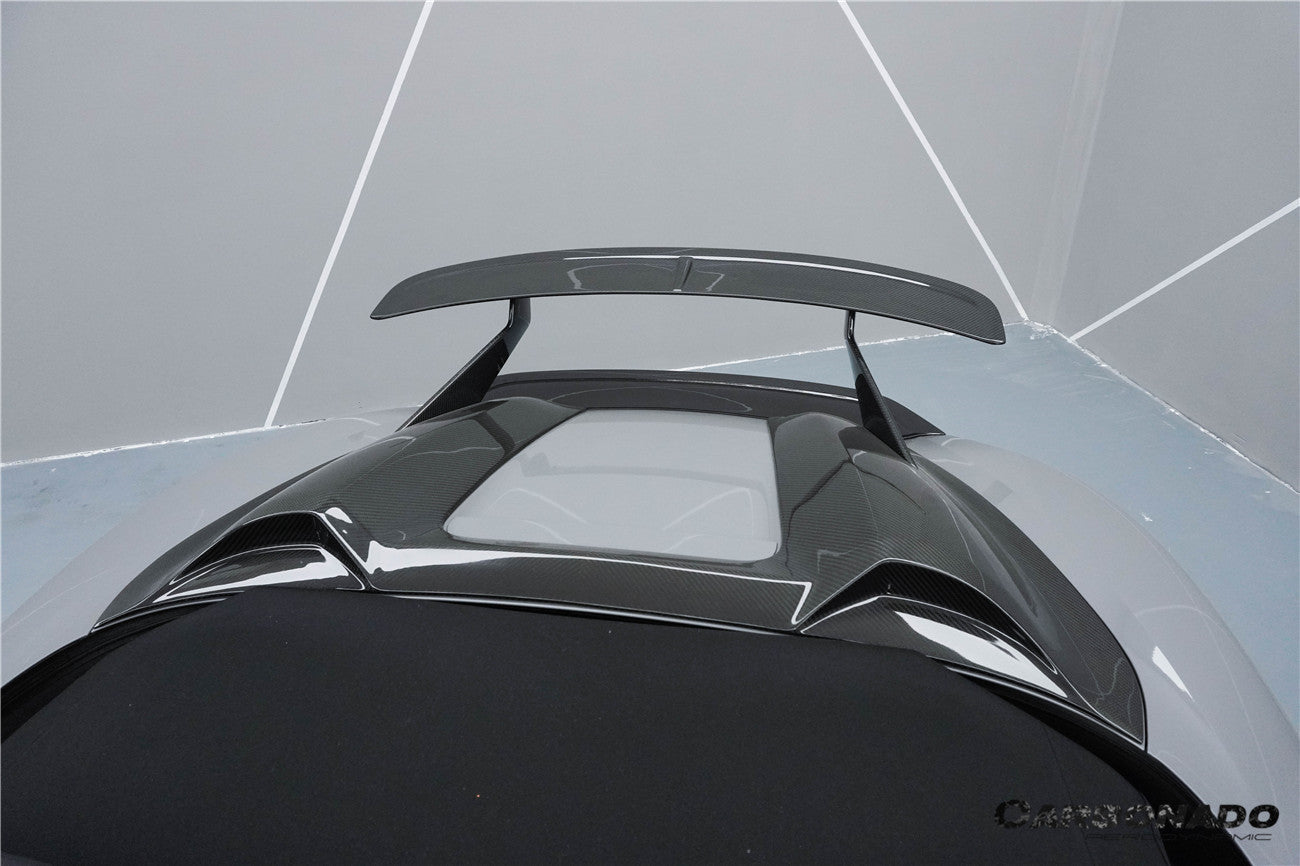 Carbonado 2012-2025 Porsche 718 981 Boxster HU Style Dry Carbon Fiber Hump Spoiler Wing