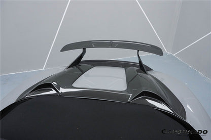 Carbonado 2012-2025 Porsche 718 981 Boxster HU Style Dry Carbon Fiber Hump Spoiler Wing