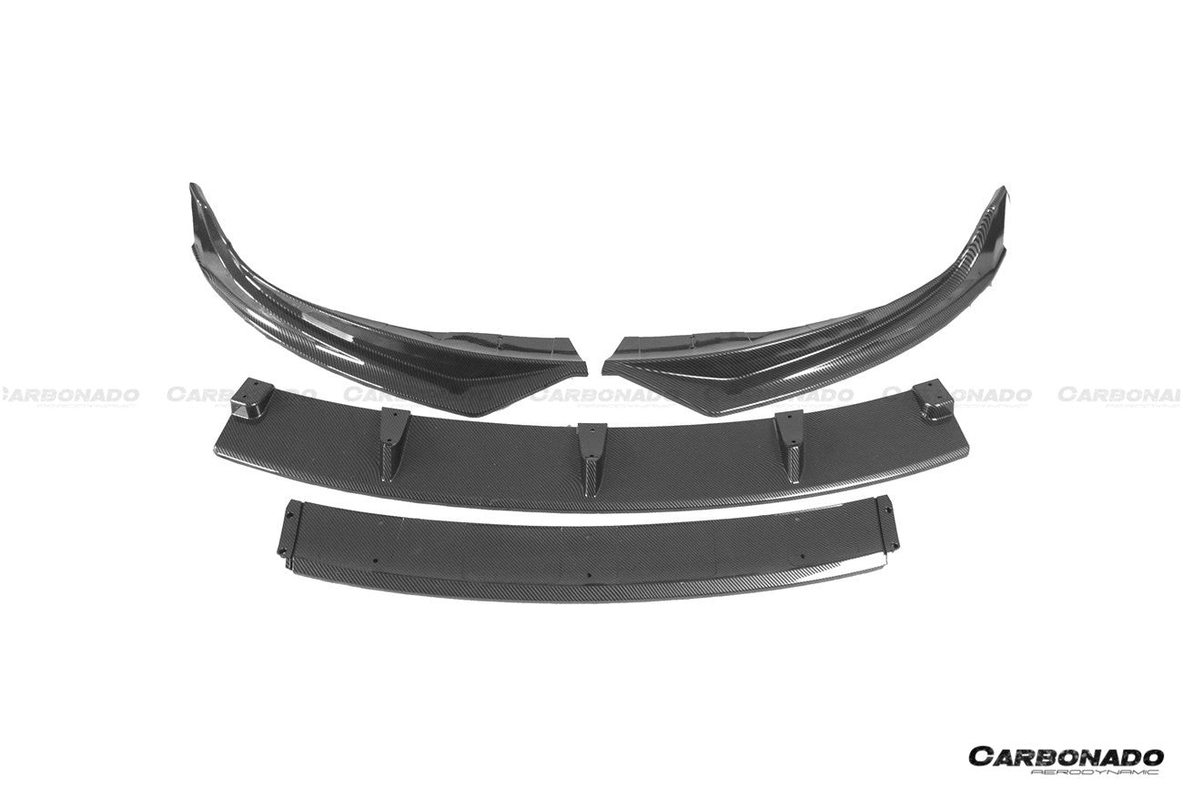 Carbonado 2024-UP Tesla Model 3 Highland RWD & AWD Fast Style Carbon Fiber Pattern Look body kit