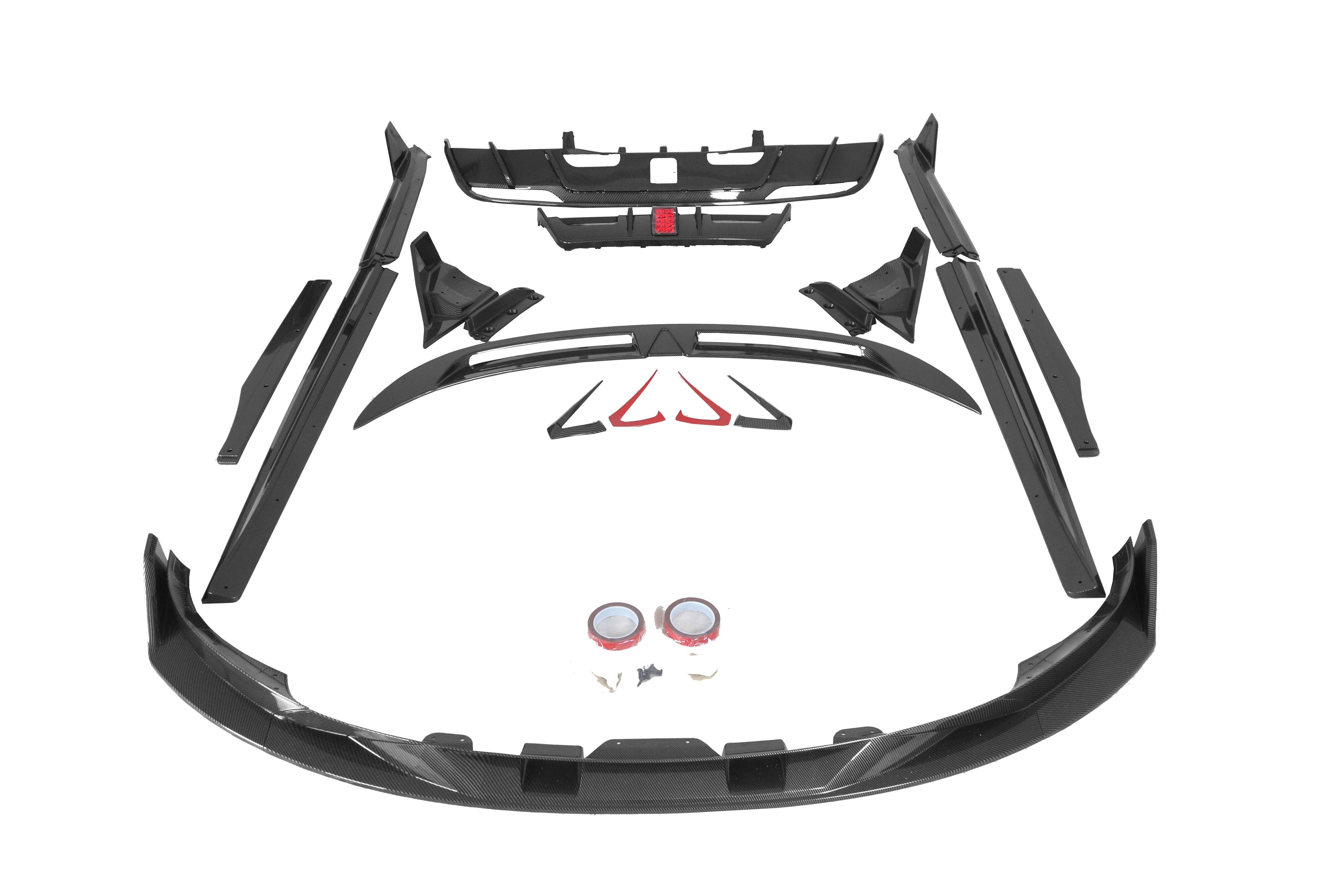 Kit de carrocería con diseño de fibra de carbono estilo Turbo Tesla Model 3 Highland RWD y AWD 2024-UP
